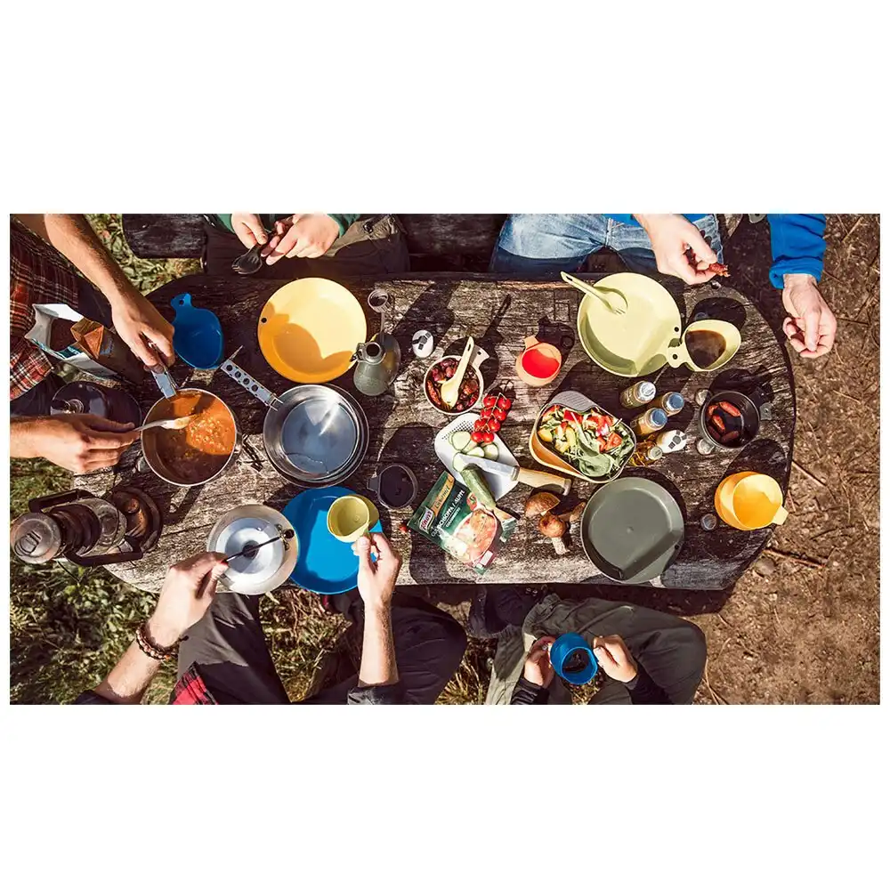 Wildo 27cm Explorer Kit Plate/Bowl/Cutlery/Spork Outdoor Travel/Camping Set LIL