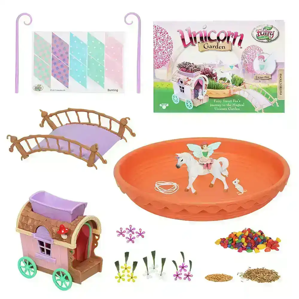 My Fairy Garden Unicorn Garden/Caravan Kids/Children 4y+ Fun Activity Play Toy