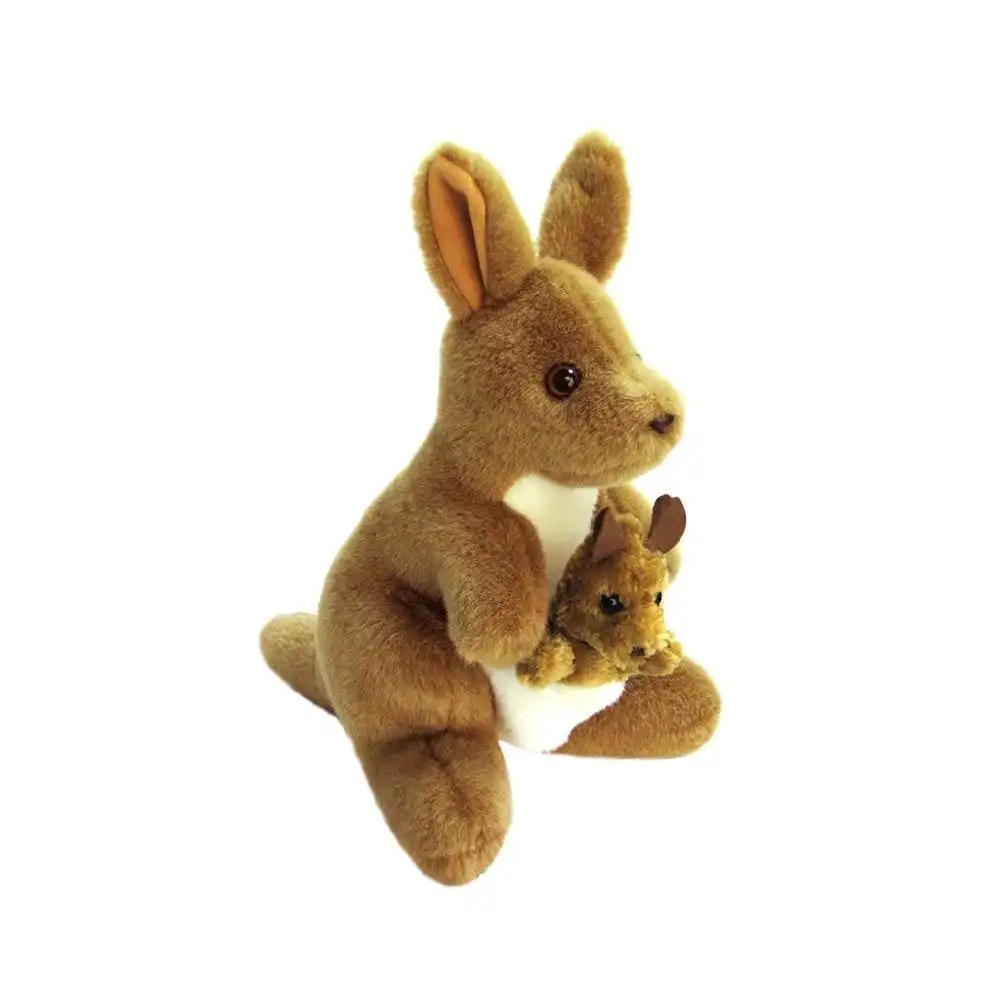 Korimco 30cm Kangaroo Kids/Children Animal Soft Plush Stuffed Toy Brown 3y+