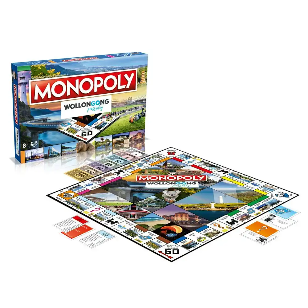 Monopoly Coastal City of Wollongong Edition Family/Friends Board Game Kids 8y+