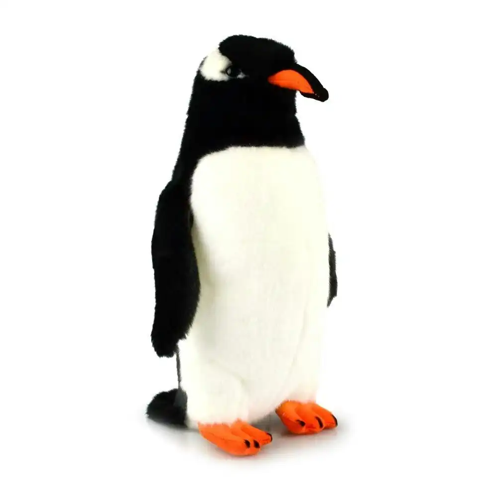 Korimco 22cm Gentoo Penguin Kids Soft Animal Plush Stuffed Toy 3y+ Black