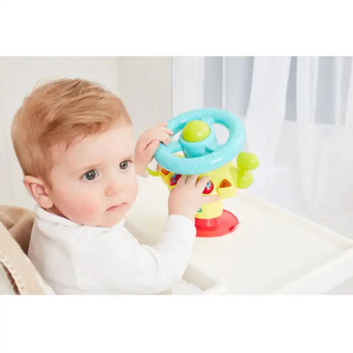 Elc Highchair Steering Wheel Interactive Sound Toy 6-18m Infant/Toddler/Baby