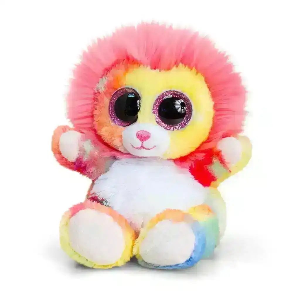 Animotsu 15cm Lion Kids/Children Animal Soft Plush Stuffed Toy Rainbow 3y+