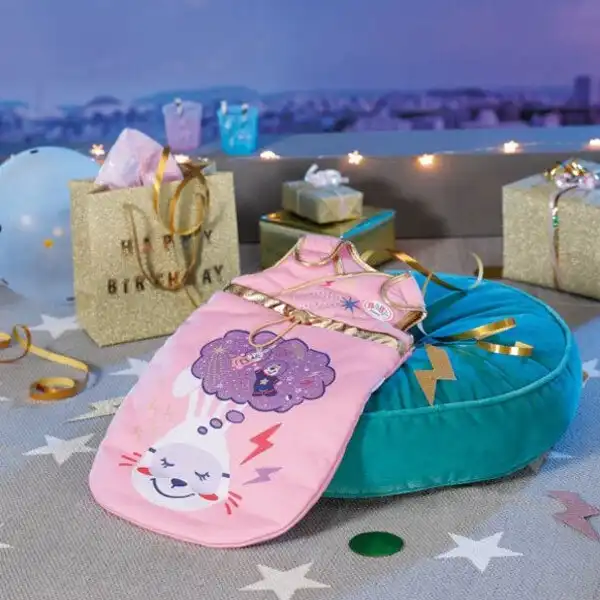Baby Born Happy Birthday Sleeping Bag for 43cm Doll Kids/Toddler 3y+ Play Toy