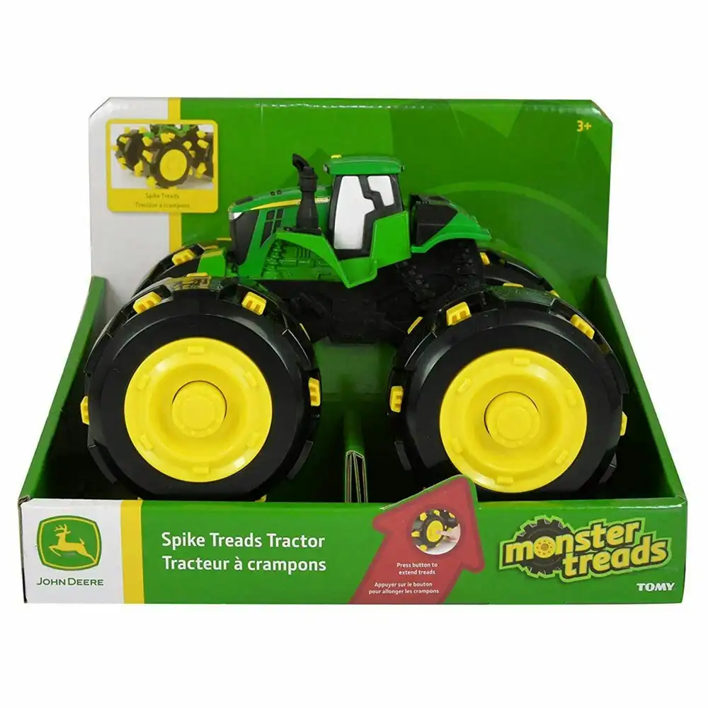 John Deere Monster Spike Treads Tractor/Truck Retractable Wheels Kids Toy/Play