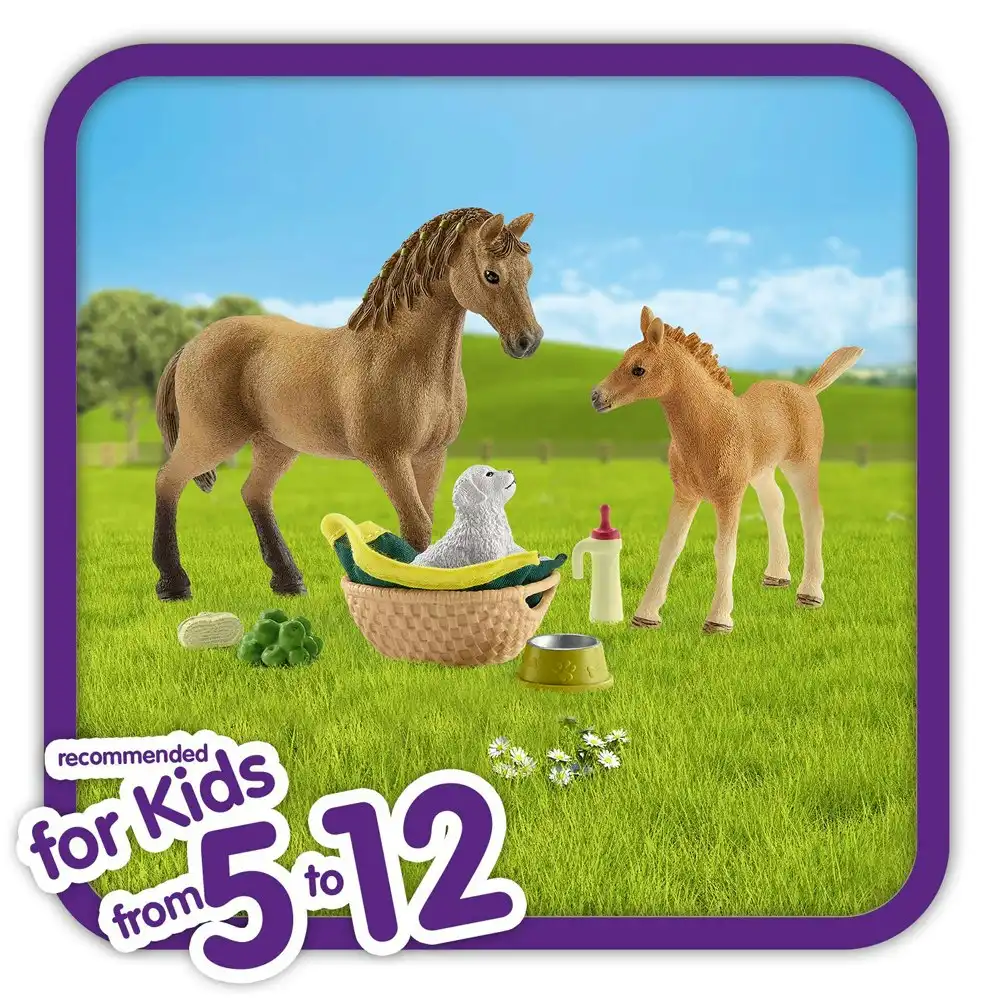 Schleich Sarah's Baby Animal Care Horse Figure Character Accessory Kids Play Toy