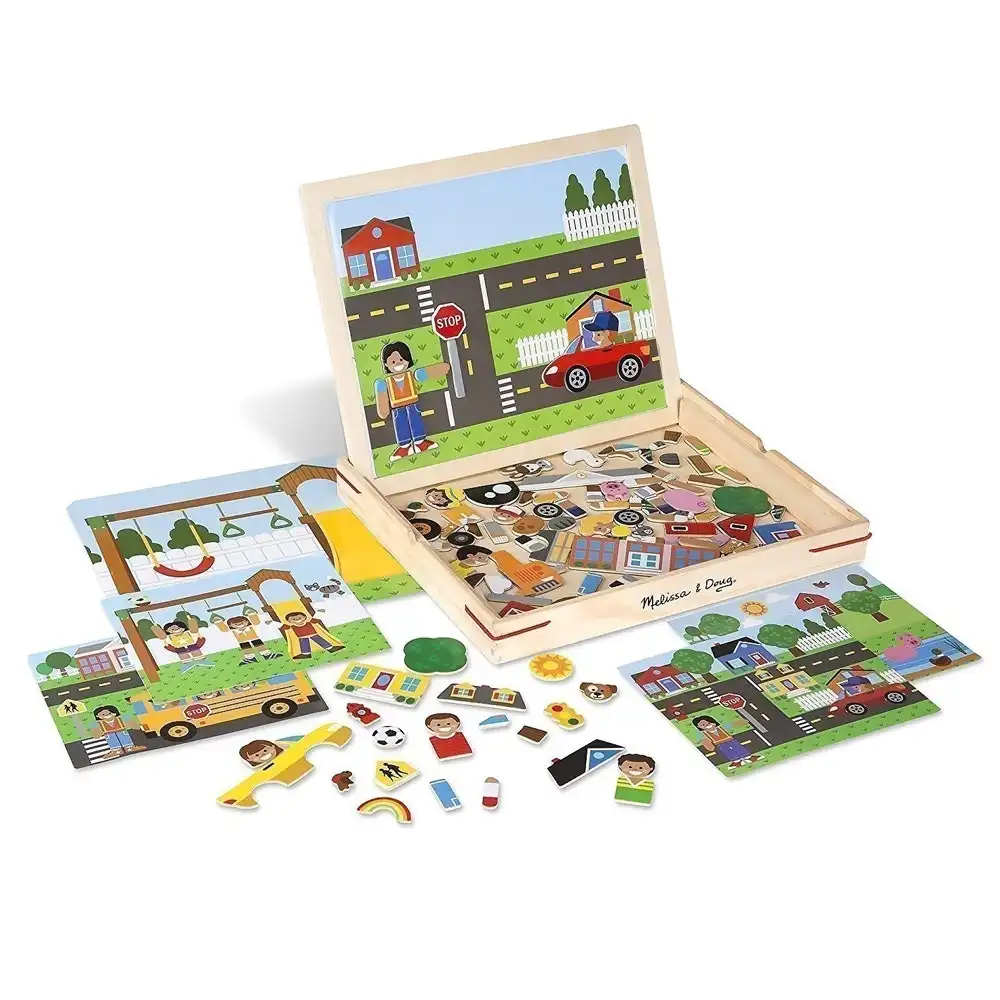 Melissa & Doug Kids/Children Wooden Magnetic Matching Learning Picture Toy Game