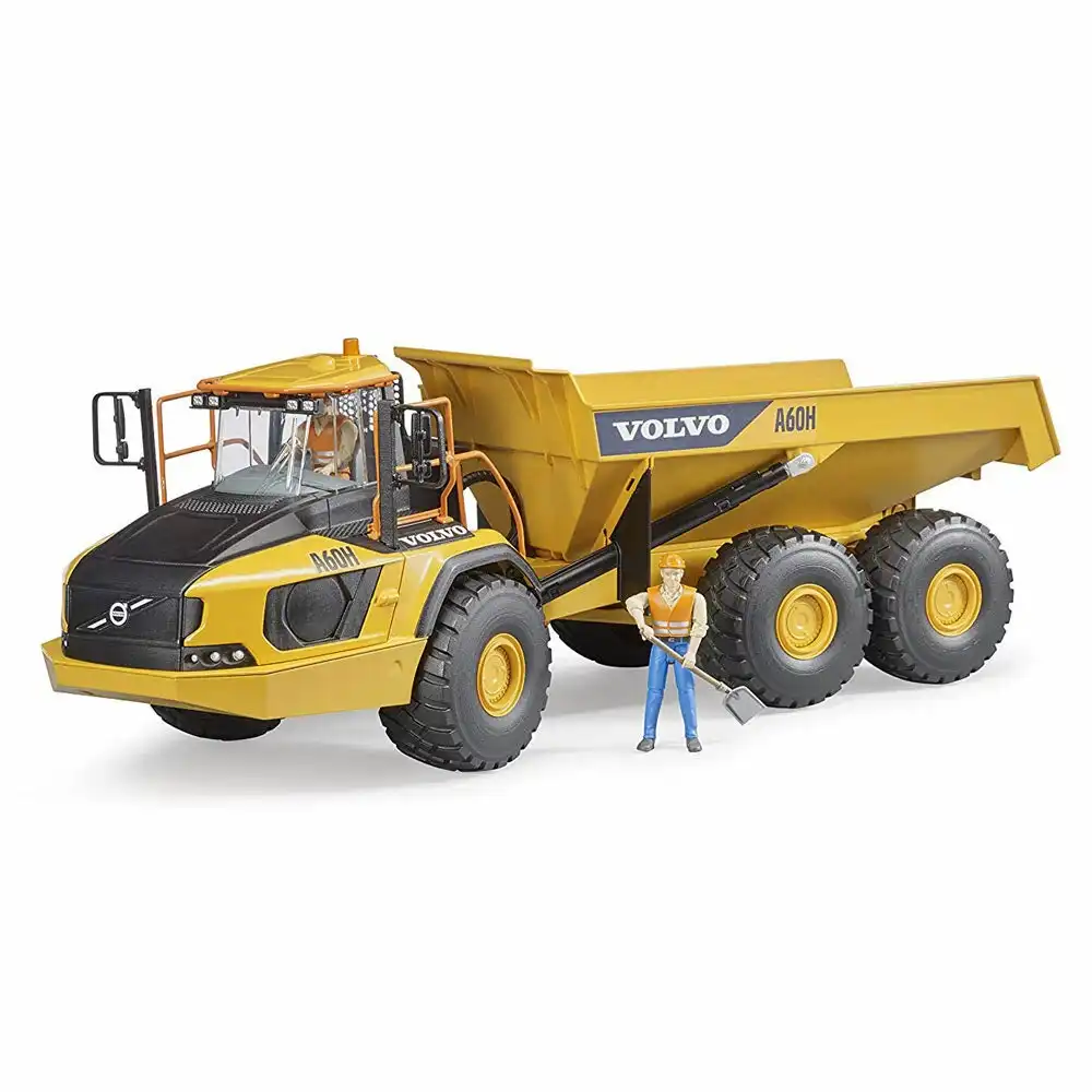 Bruder 1:16 Volvo A60H Construction Hauler Kids/Boys 3y+ Toy Dump Truck Yellow