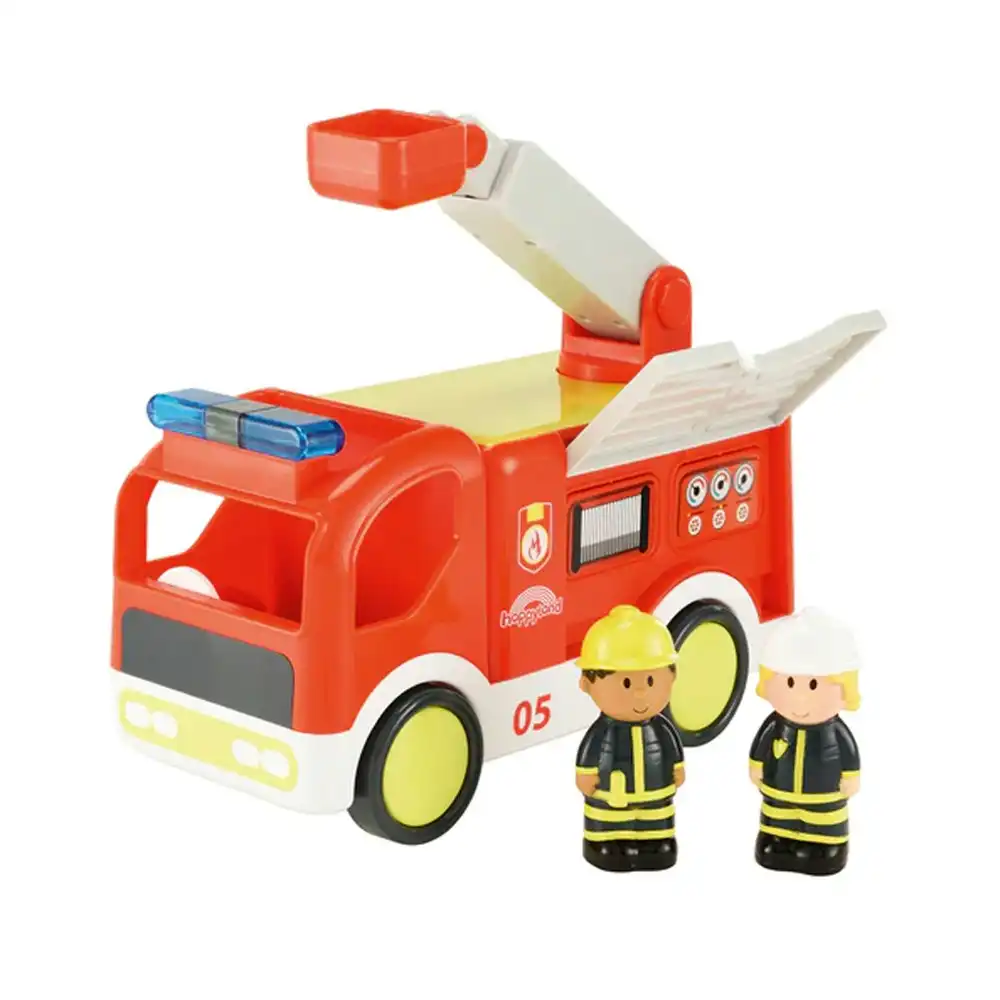 Elc 22.5cm Kids Children Happyland Light/ Sounds Fireman Engine Truck Play Toy