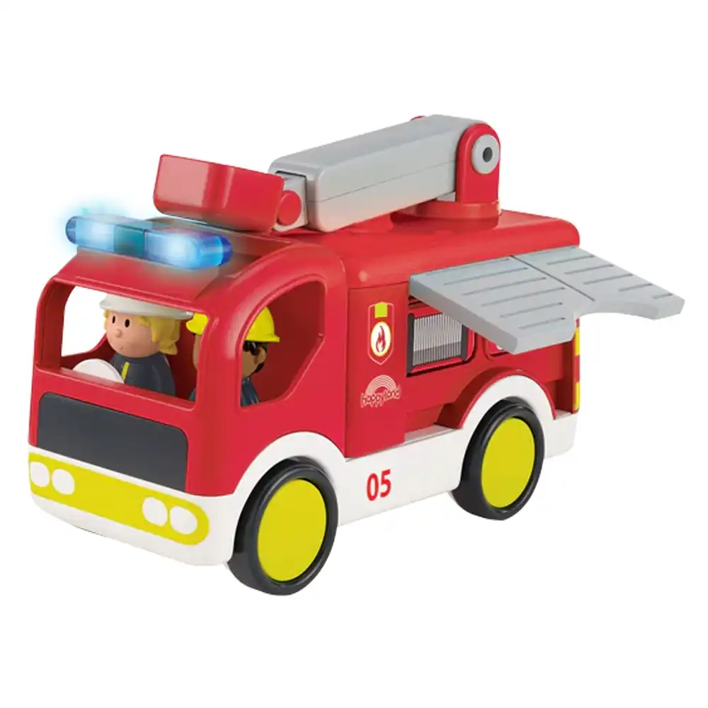 Elc 22.5cm Kids Children Happyland Light/ Sounds Fireman Engine Truck Play Toy