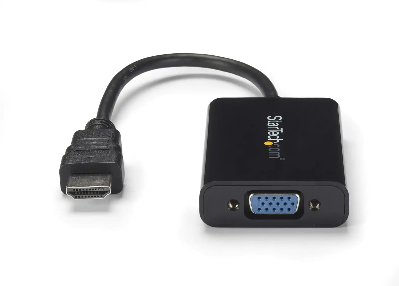 Star Tech 1920x1080 HDMI M to VGA F Active Adapter for Desktop PC/Laptop Black