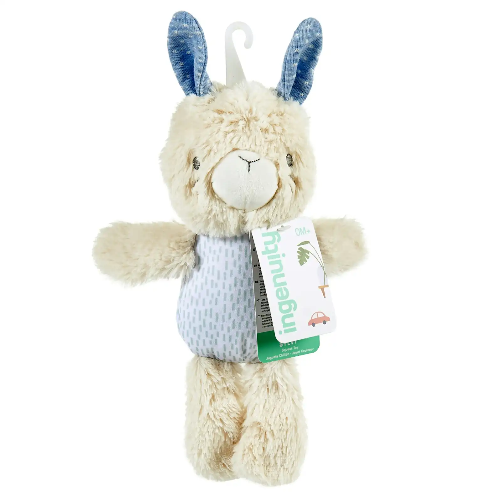 Ingenuity Sylvi Stuffed Animal/Bunny/Rabbit Squeak Toy Baby/Toddler/Kids 0m+