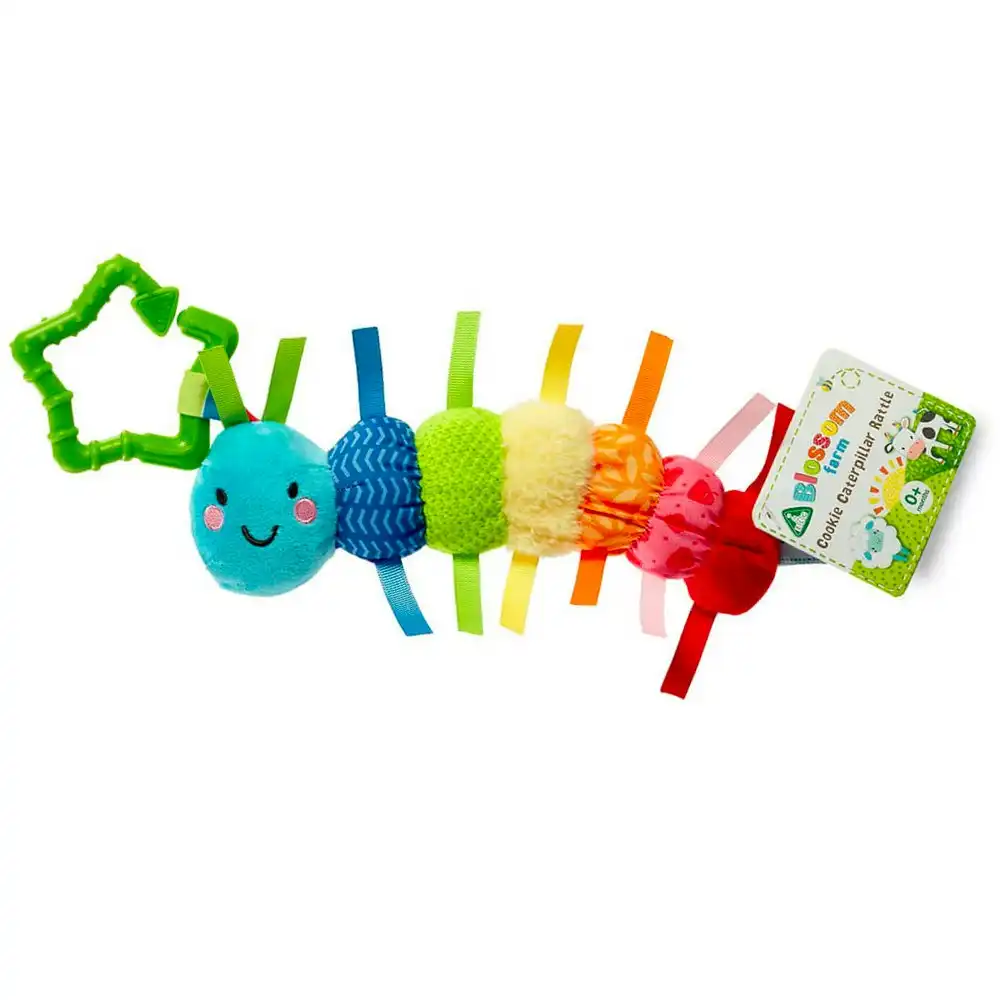 Elc 0m+ Blossom Farm Cookie Caterpillar Baby/Newborn/Toddler Rattle Sensory Toy
