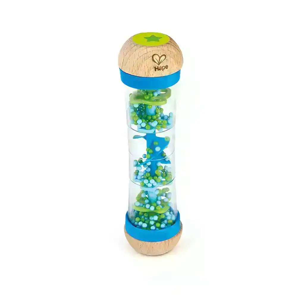 Hape Beaded Raindrops Rattle Educational/Kids/Baby/Sound Musical Wooden Toy BL