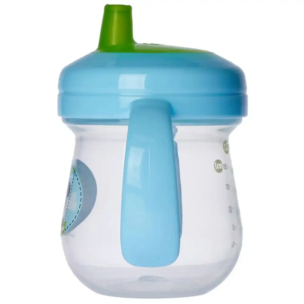 2PK The First years Soft Spout Trainer Drinking Sippy Cup Baby 9m+ Mickey Blue