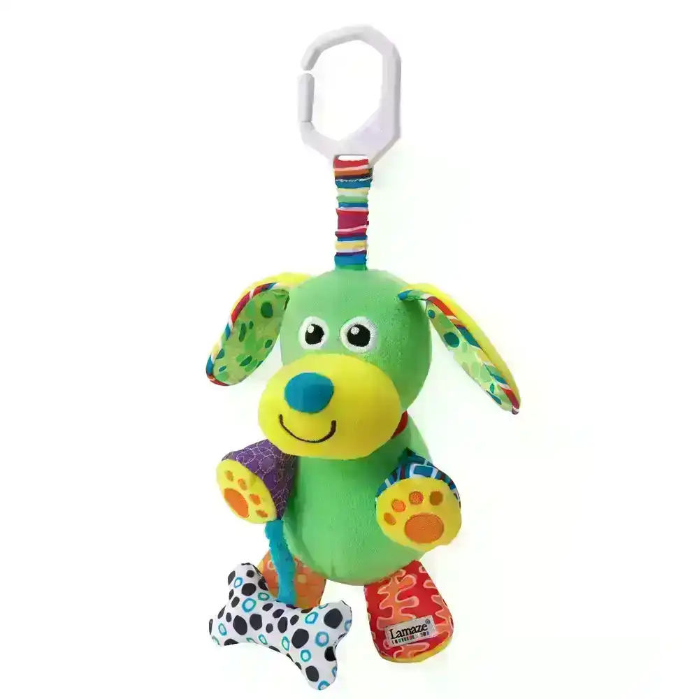 Lamaze Pupsqueak Colourful Activity Baby Toy Rattles/Squeak/Crinkle Sound Toy 0+