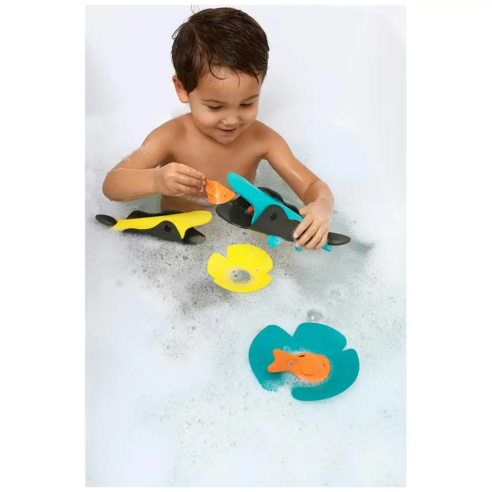 6pc Quut Quutopia Bath Water Float Shower Toys for 3y+ Kids Crocodile River