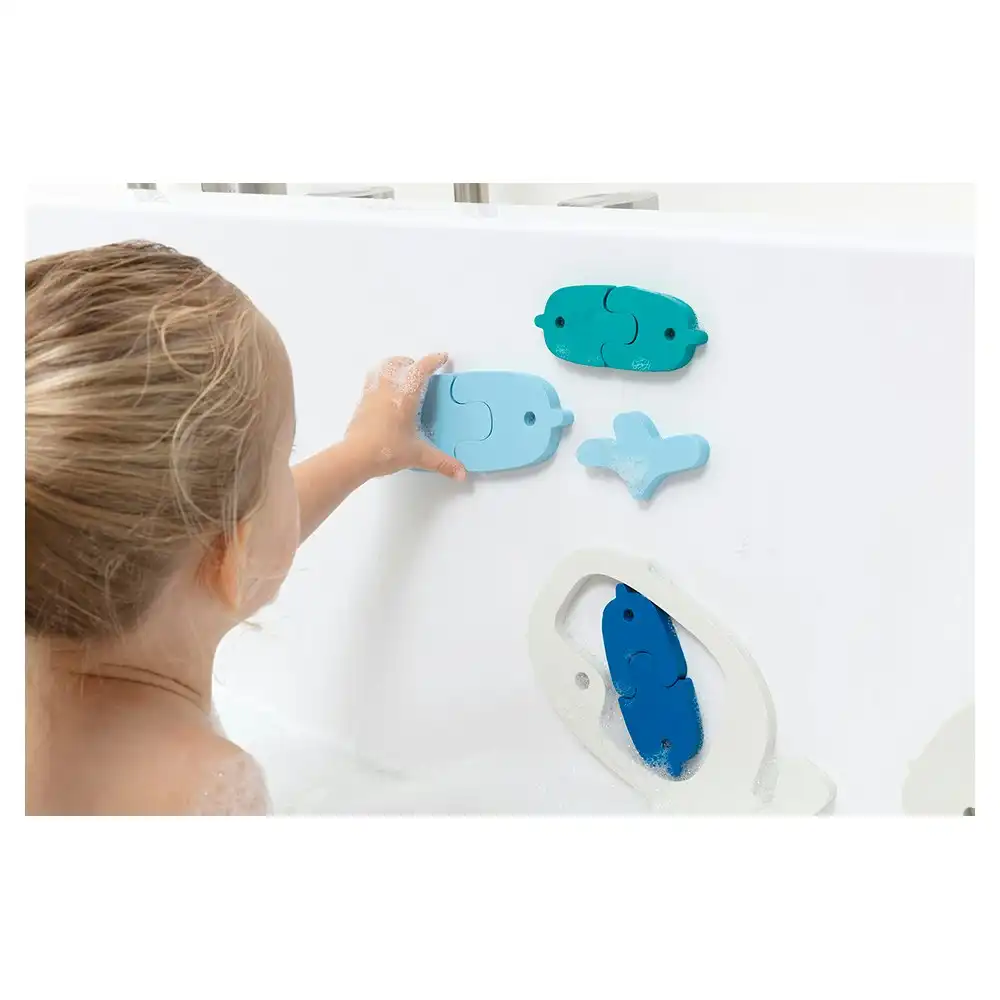 Quut Quutopia Bath Puzzle/Shower Animal Play Water Toys for Kids 10m+ Whale