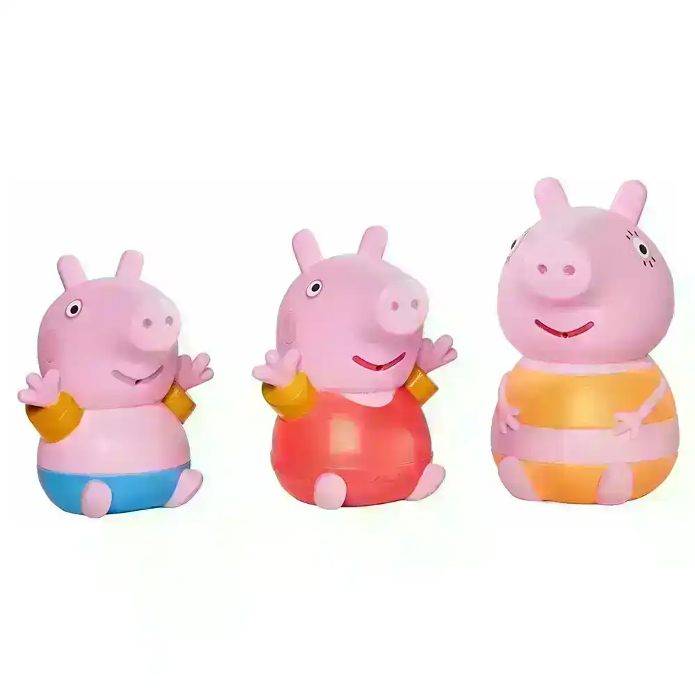 3PK Tomy Peppa Pig Squirters Water Baby Bath Time Water Spraying Toy 18m+ Asst.