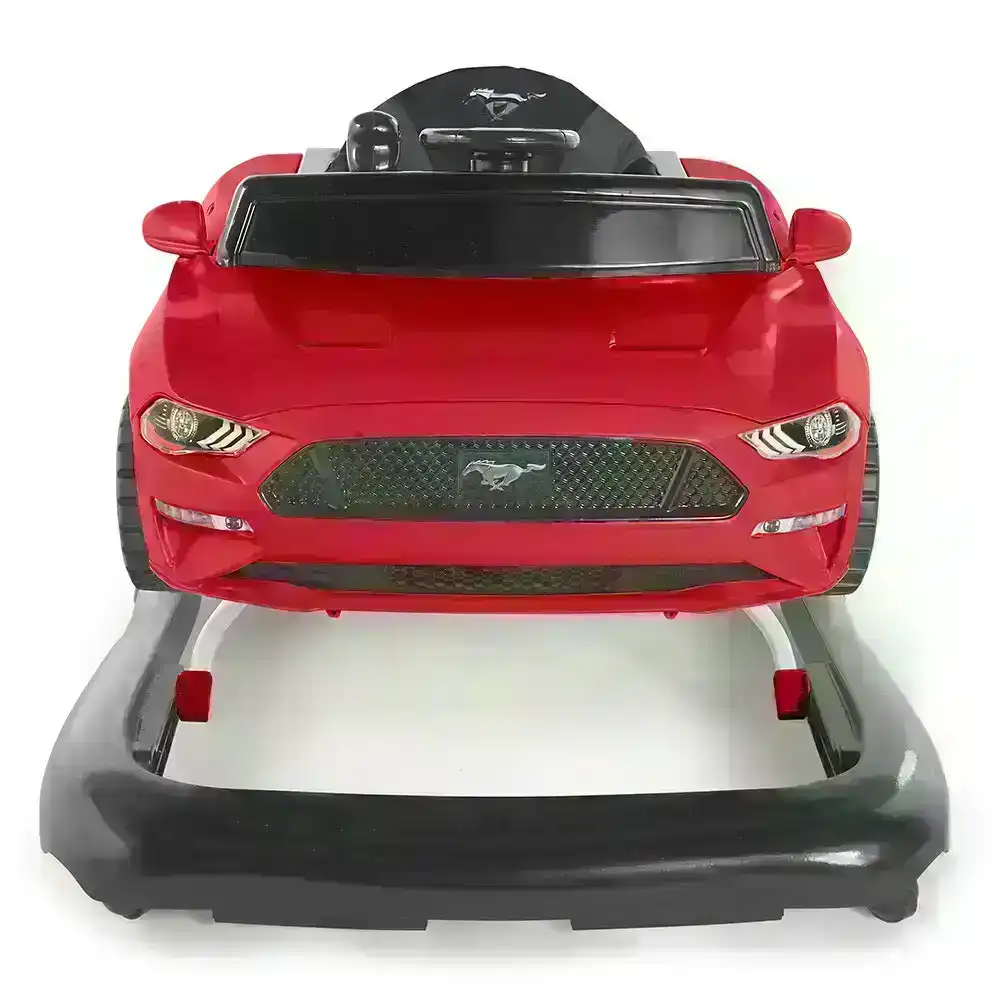 Bright Starts Ford Mustang 3-in-1 Baby/Toddler Walker Toys/Car Push 6-12m Red