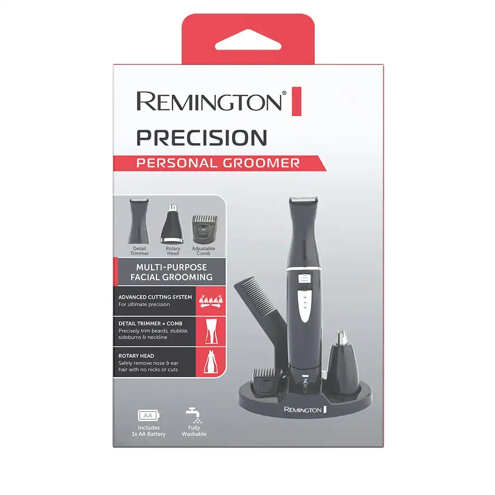 Remington Precision Personal Groomer Mens Beards/Stubble/Neckline Hair Trimmer