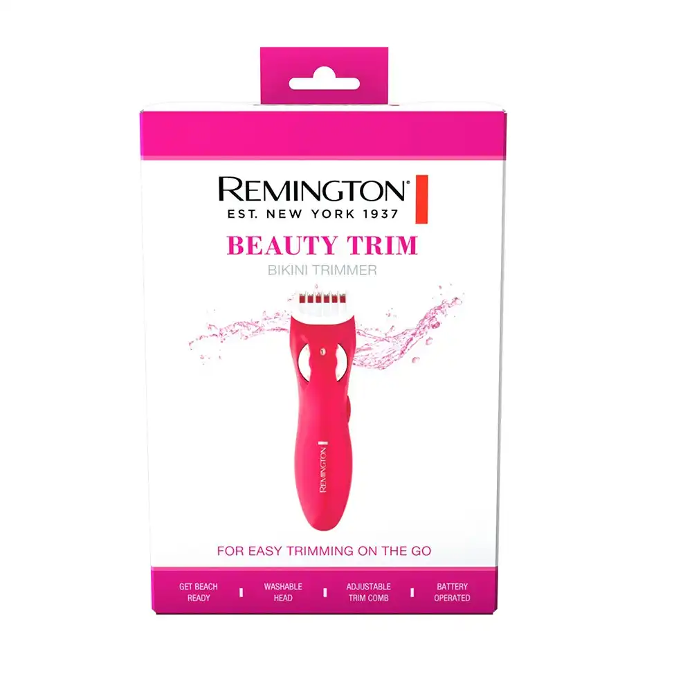 Remington Beauty Trim Precise Washable Bikini Shape Women Hair Trimmer/Comb PNK