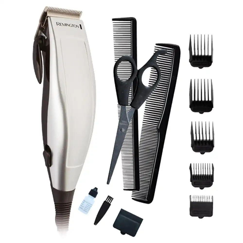12pc Remington Personal Haircut Kit Clipper/Scissors/Comb Hair Trimmer Silver