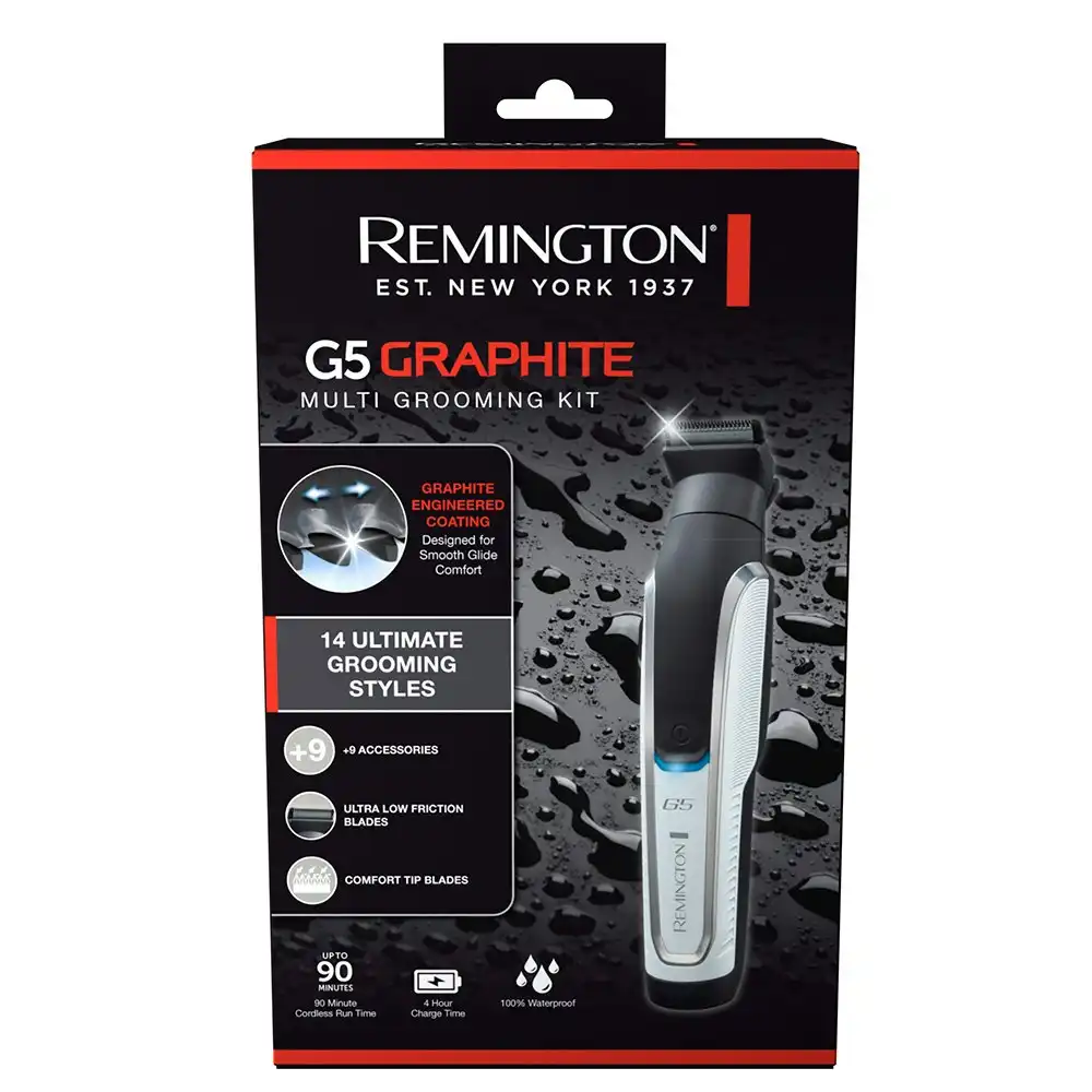 Remington G5 Graphite Series Multi Grooming Mens Nose/Ear Hair Trimmer/Clipper