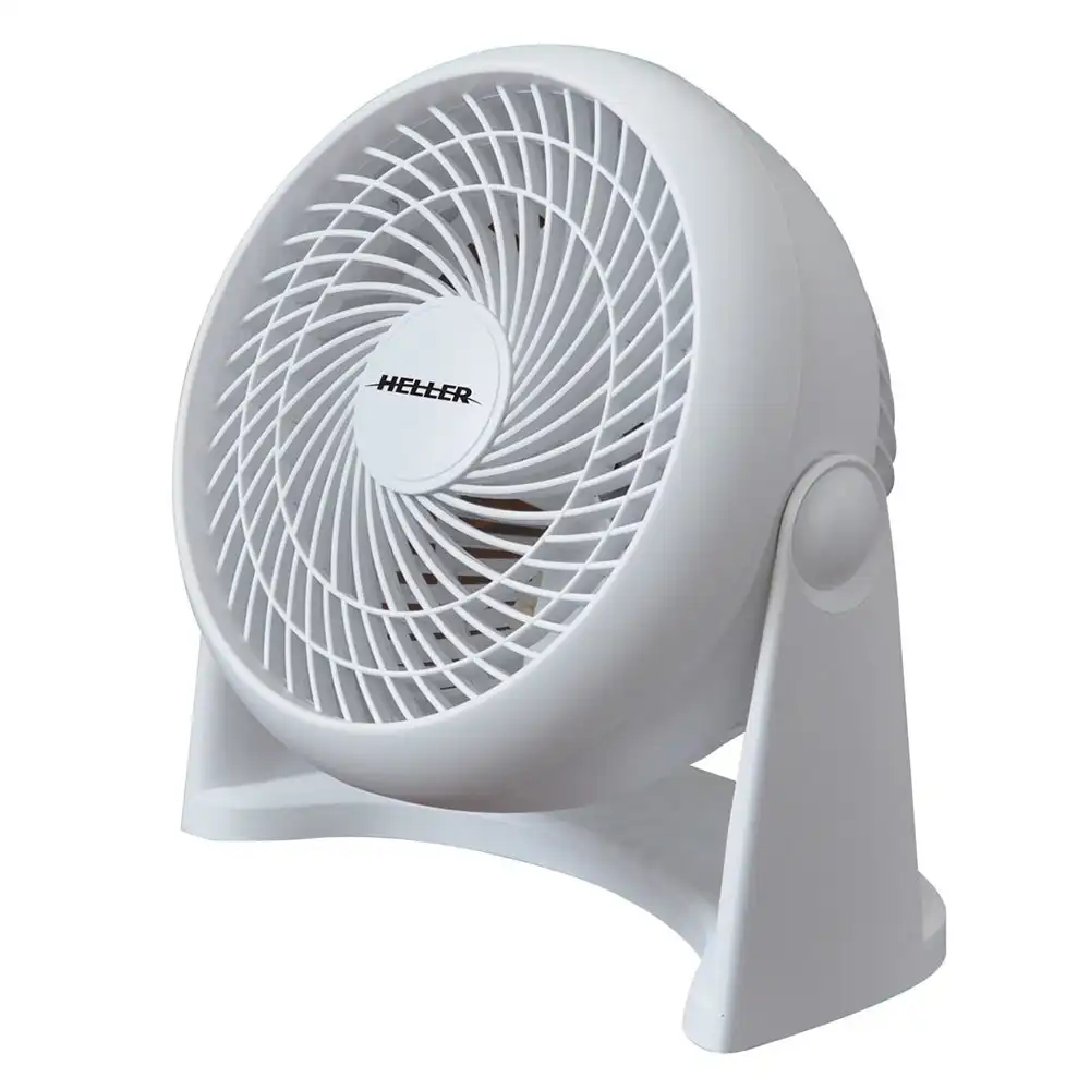 Heller 23cm Desk/Wall Mountable/Air Cooler Cooling Fan/3 Speed White