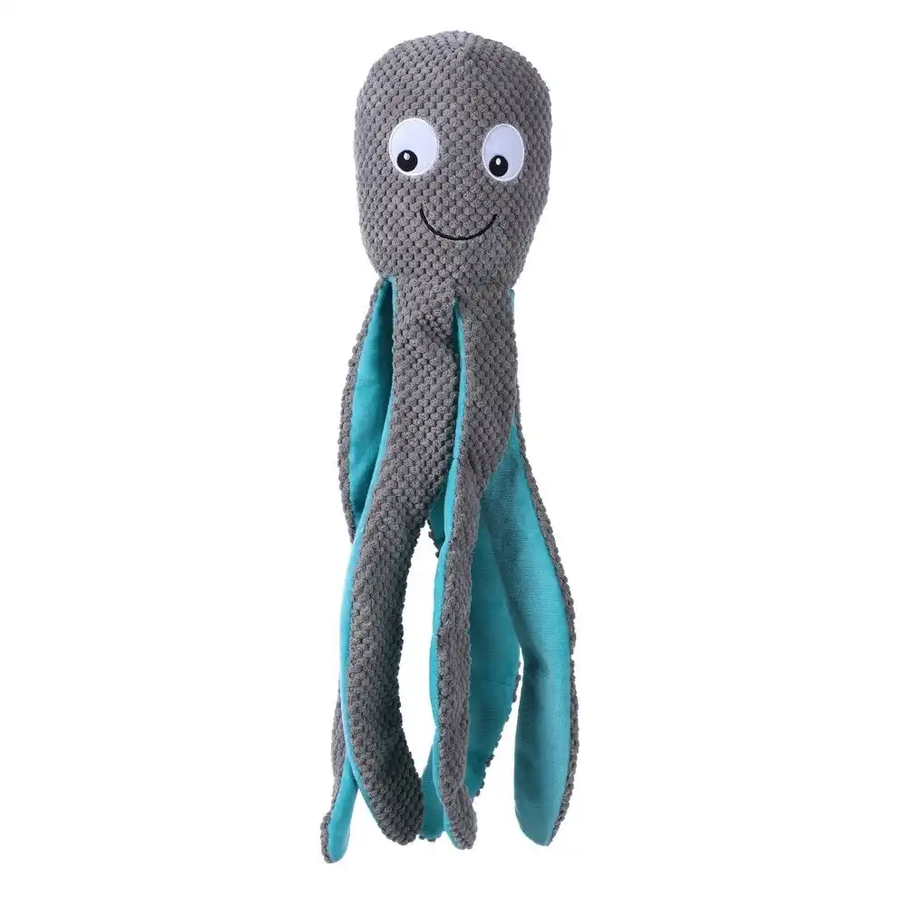 Paws And Claws 60cm Aquatic Animals Giant Squeaky Octopus Pet/Dog Plush/Soft Toy