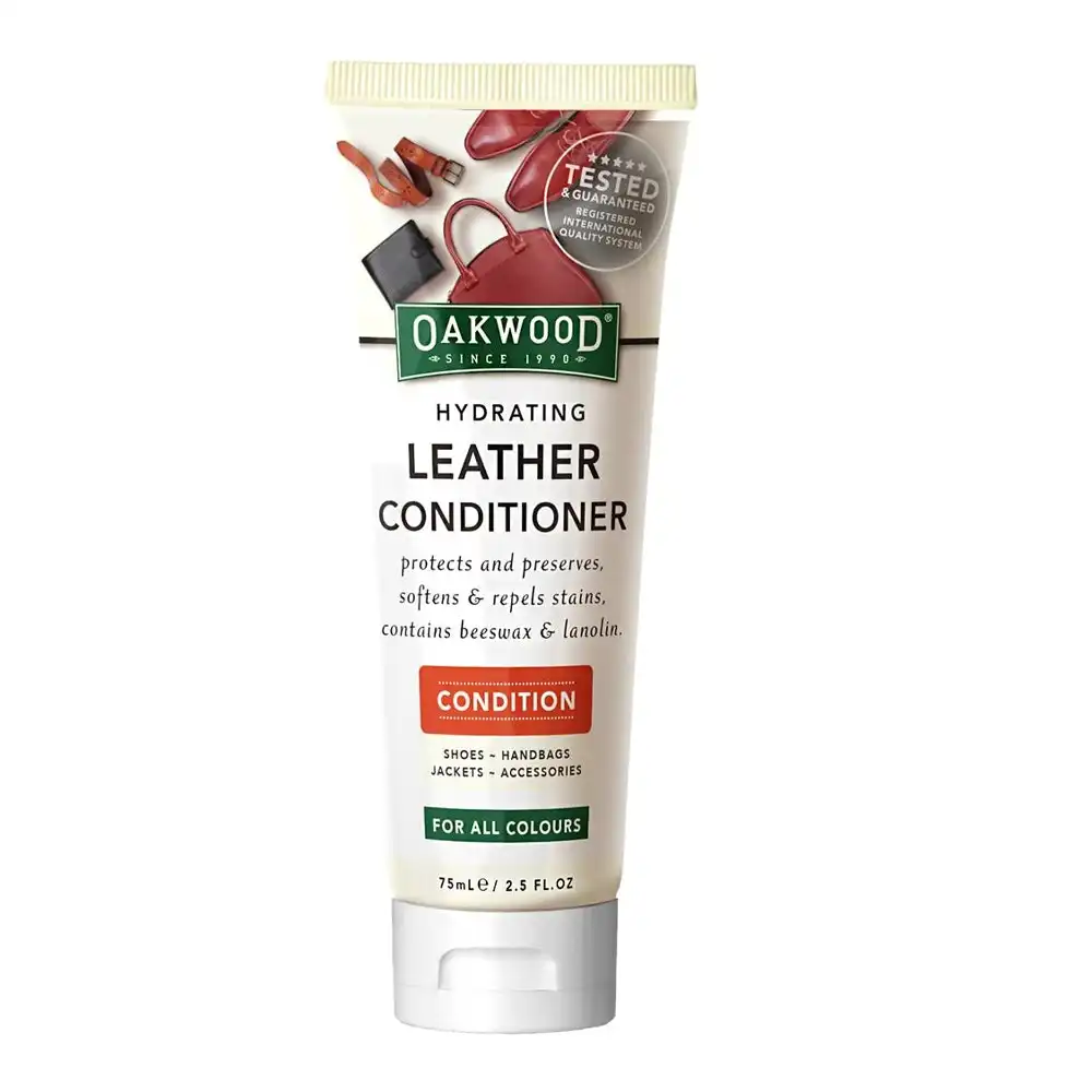 Oakwood 75ml Hydrating Leather Conditioner Shoes/Handbags Moisturising Cream