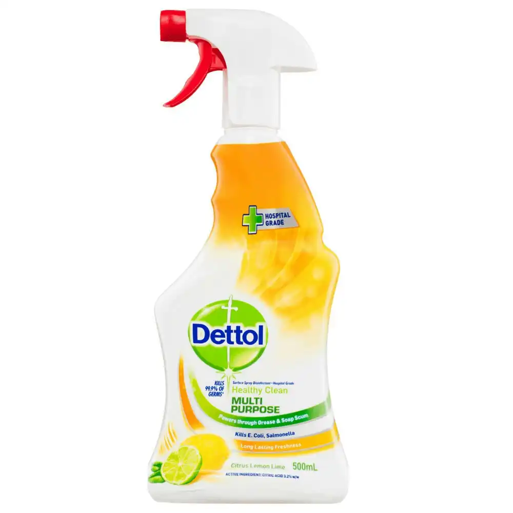 Dettol Multi-Purpose 750ml Spray Antibacterial Liquid Cleaner Citrus Lemon Lime