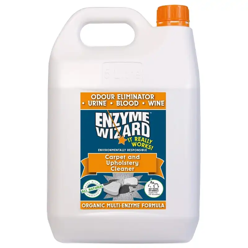 Enzyme Wizard 5L Carpet/Upholstery/Rug/Synthetics/Wool/Cotton Pet Stain Cleaner