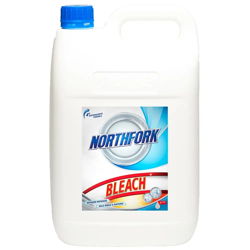 5L Northfork Bleach Kills Mould & Bacteria/Laundry/Bathroom Cleaning Sanitiser