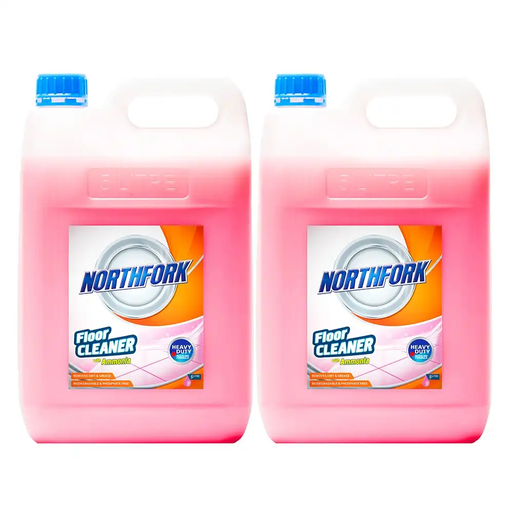 2x Northfork 5L Floor/Tiles Cleaning/Cleaner Dirt/Grease Remover w/Ammonia