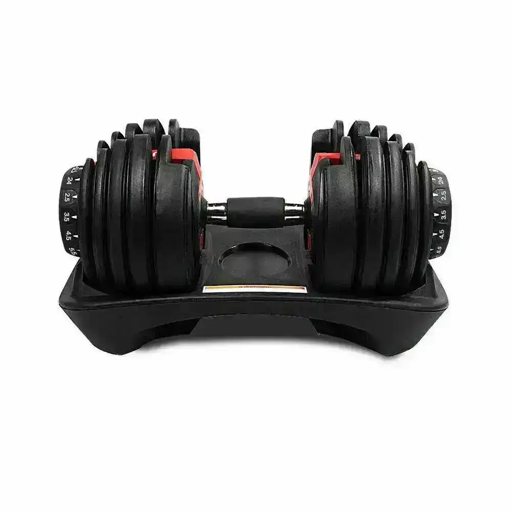 24kg Adjustable Dumbbell Home GYM Exercise Equipment Weight Fitness