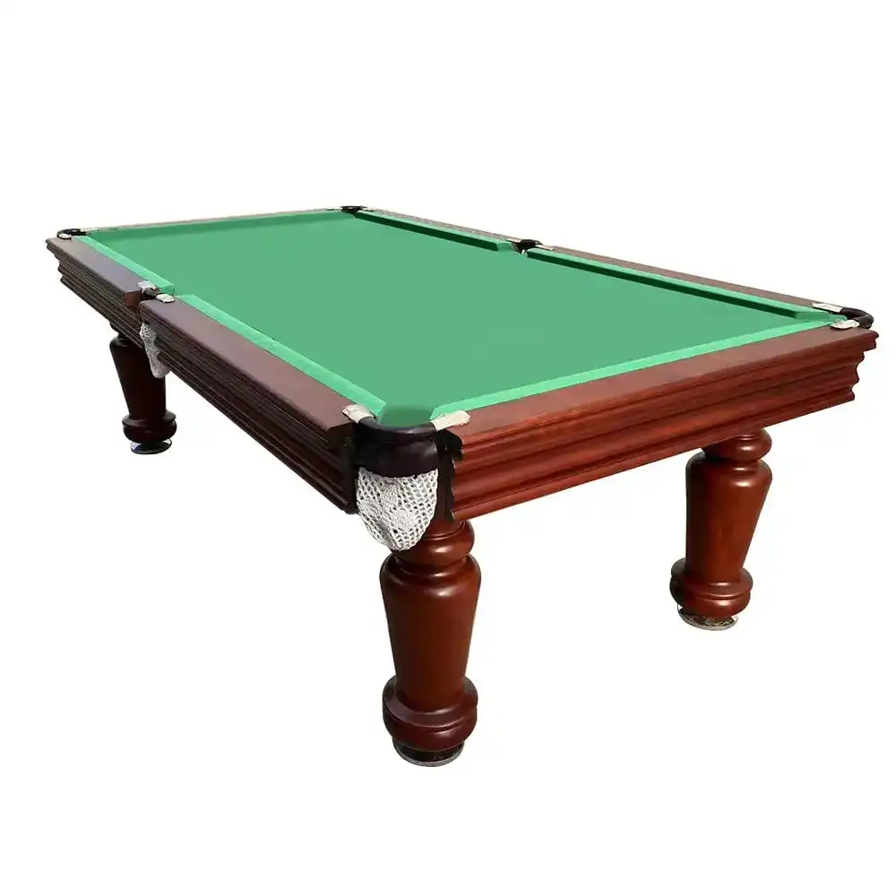 MACE 8FT Luxury Slate Billiard Table Free Accessaries Pool/Billiard/Snooker Table - Pecan&Green