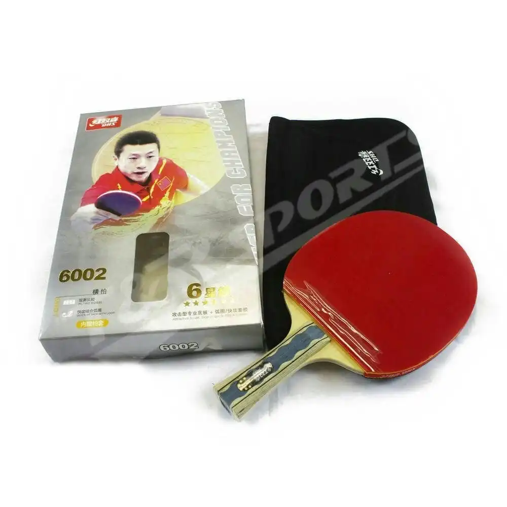DHS Table Tennis Bat Racket Ping Pong Free Bat Case - Long Handle