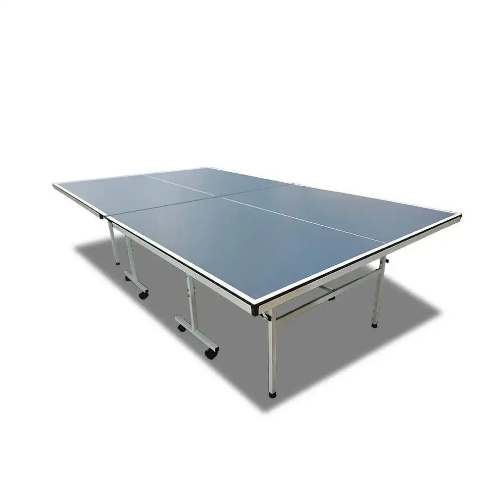 DOUBLE HAPPINESS 13 Indoor Rollaway Fiberboard Table Tennis With Accessories Ping Pong Table