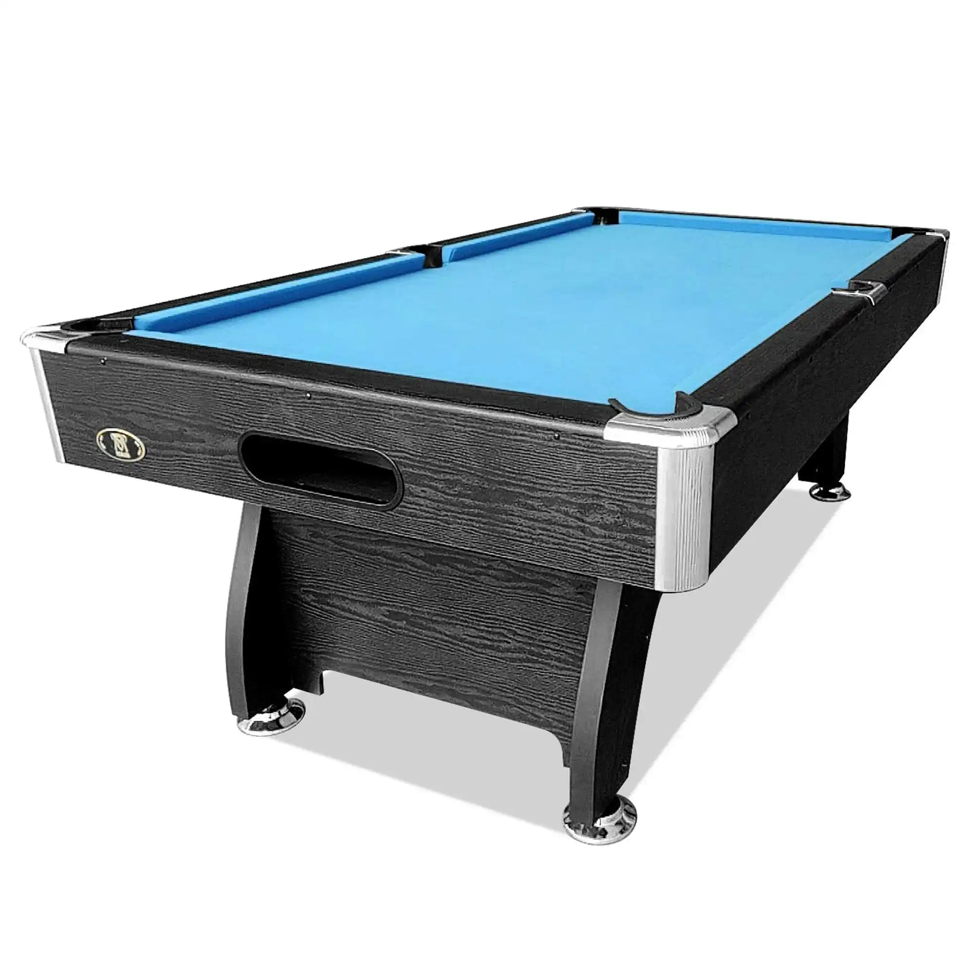 MACE 7FT MDF Pool Snooker Billiard Table with Accessories Pack, Black Frame