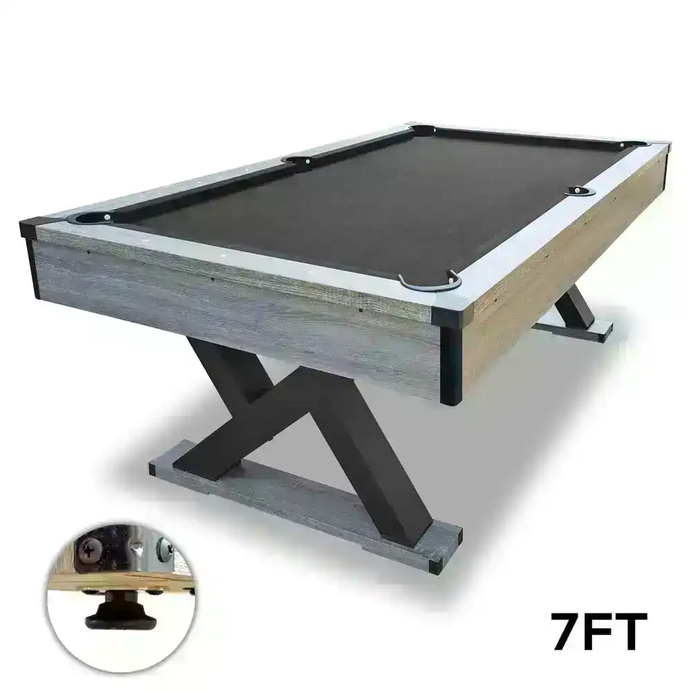 MACE Kingkong 7FT MDF Pool Snooker Billiards Table Black with Free Accessories Pack