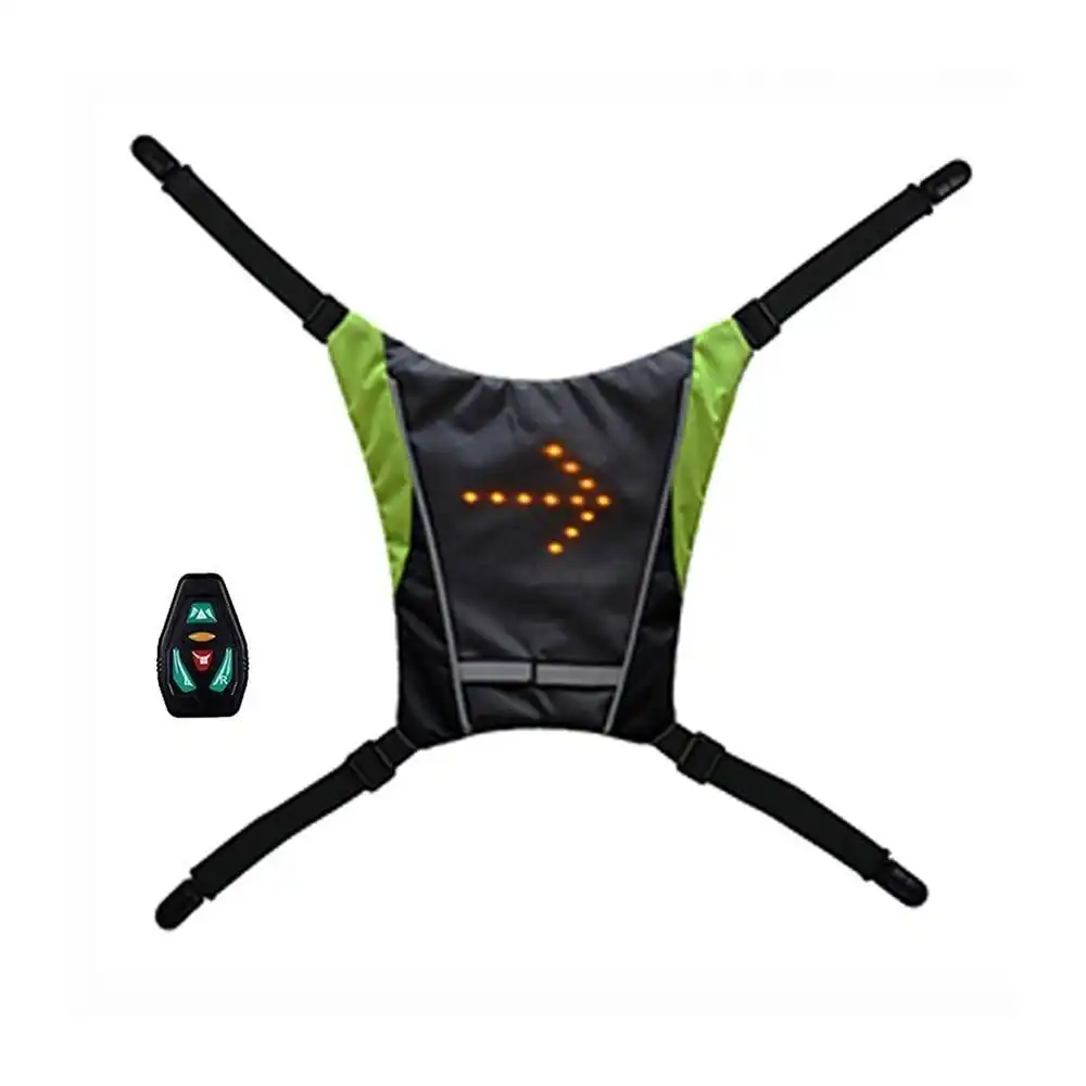 LED Turn Signal Bike Pack Accessory LED Backpack Widget with Direction Indicator