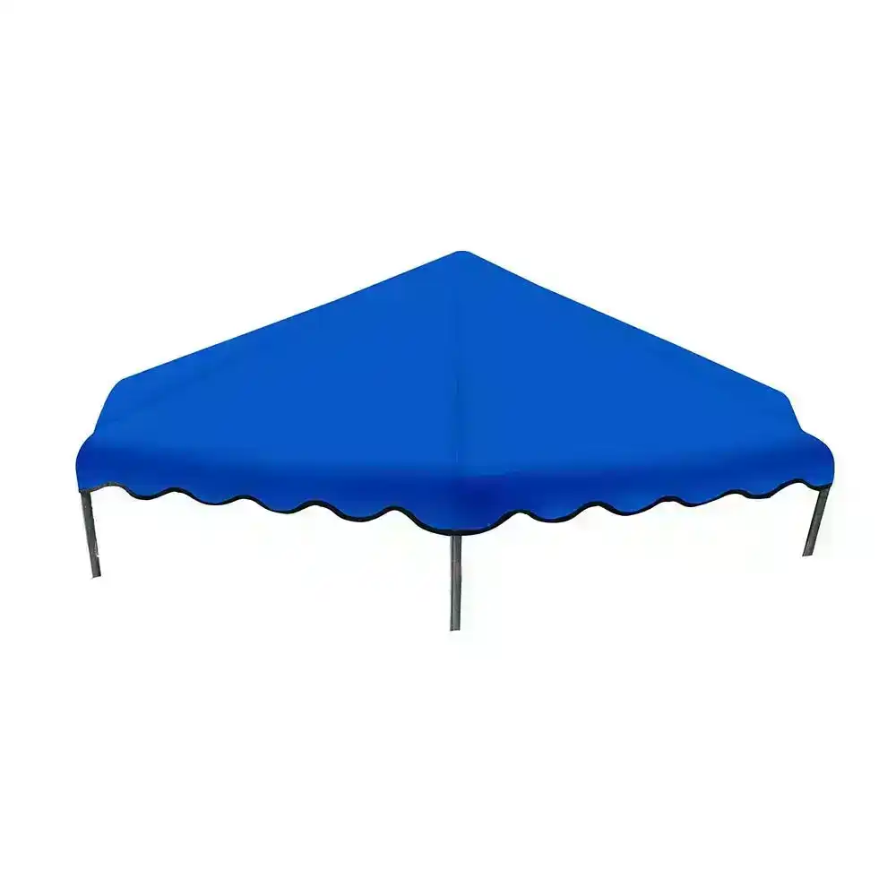 MERSCO 10FT Flat Trampoline Roof Cover Kids Shade Removable Outdoor Sun Protection