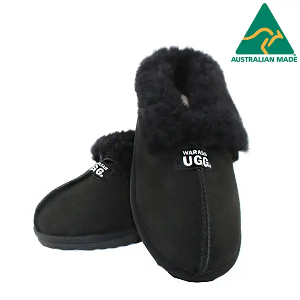Waratah UGG® Australian Made Sheepskin Slipper - Black