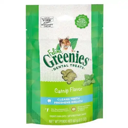 GREENIES Feline Dental Treats Catnip Flavour For Cats 60 Gm 10 Pack