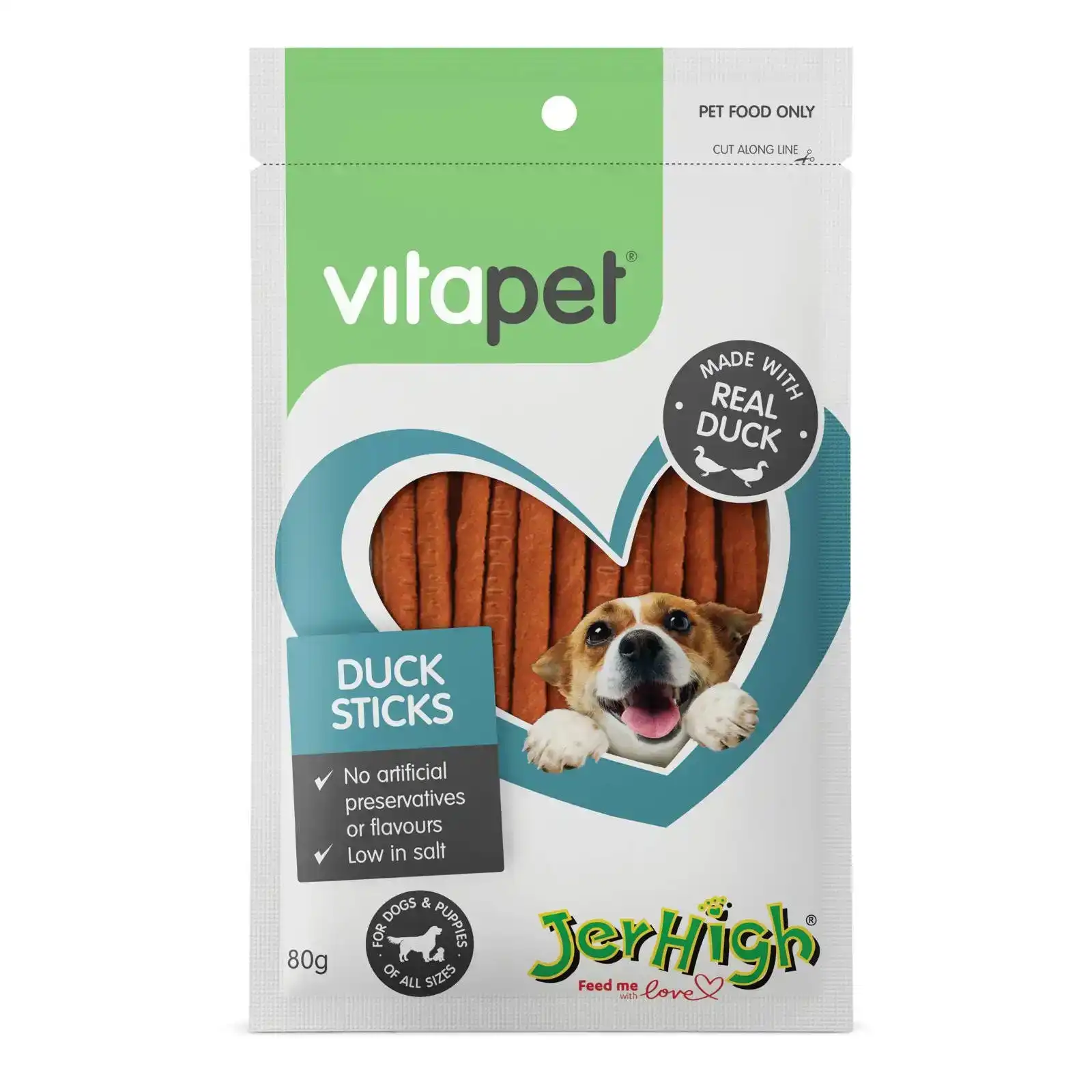 VitaPet Jerhigh Duck Sticks 80 Gm 3 Packs