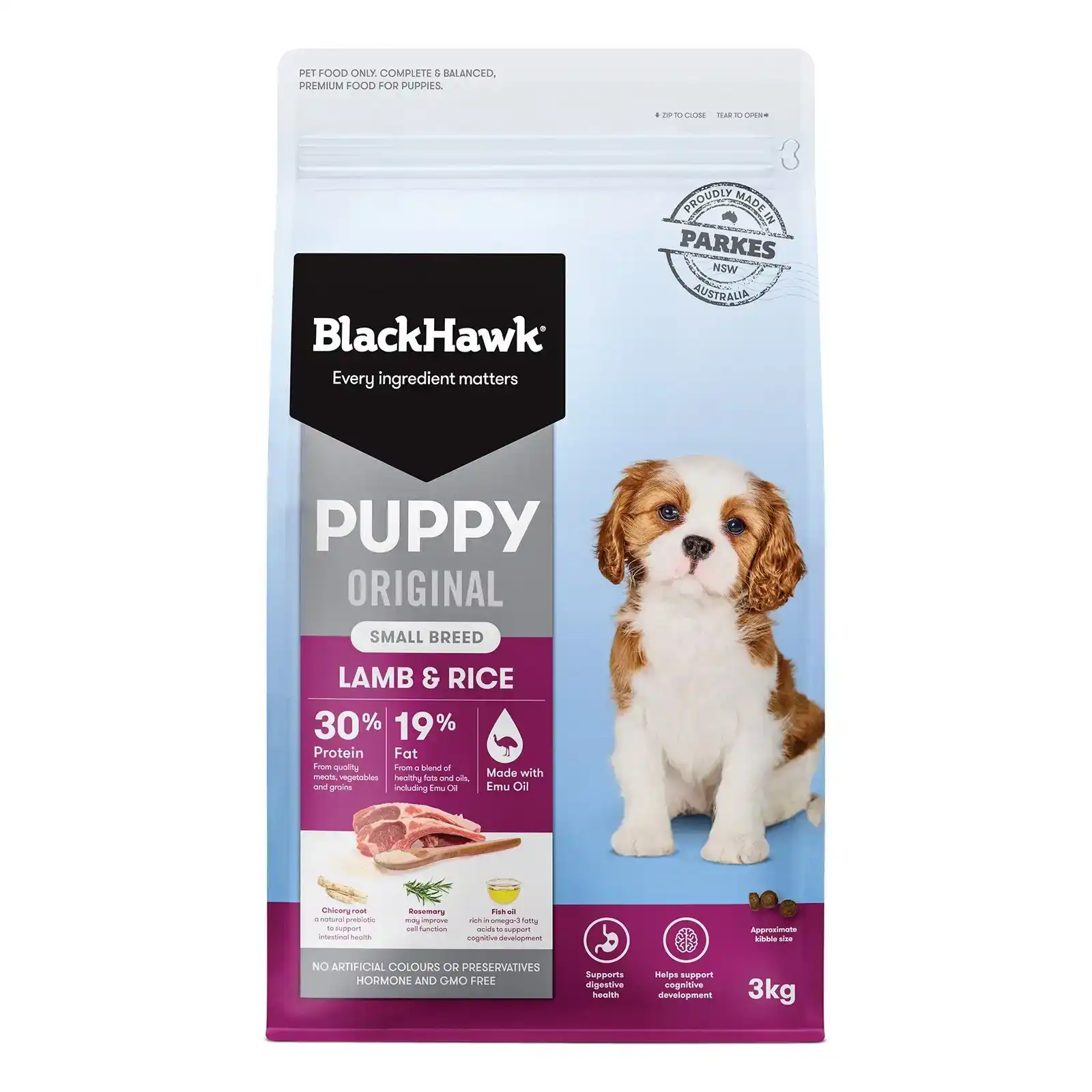 BlackHawk Puppy Small Breed Original Lamb And Rice Dry Dog Food 3 Kg
