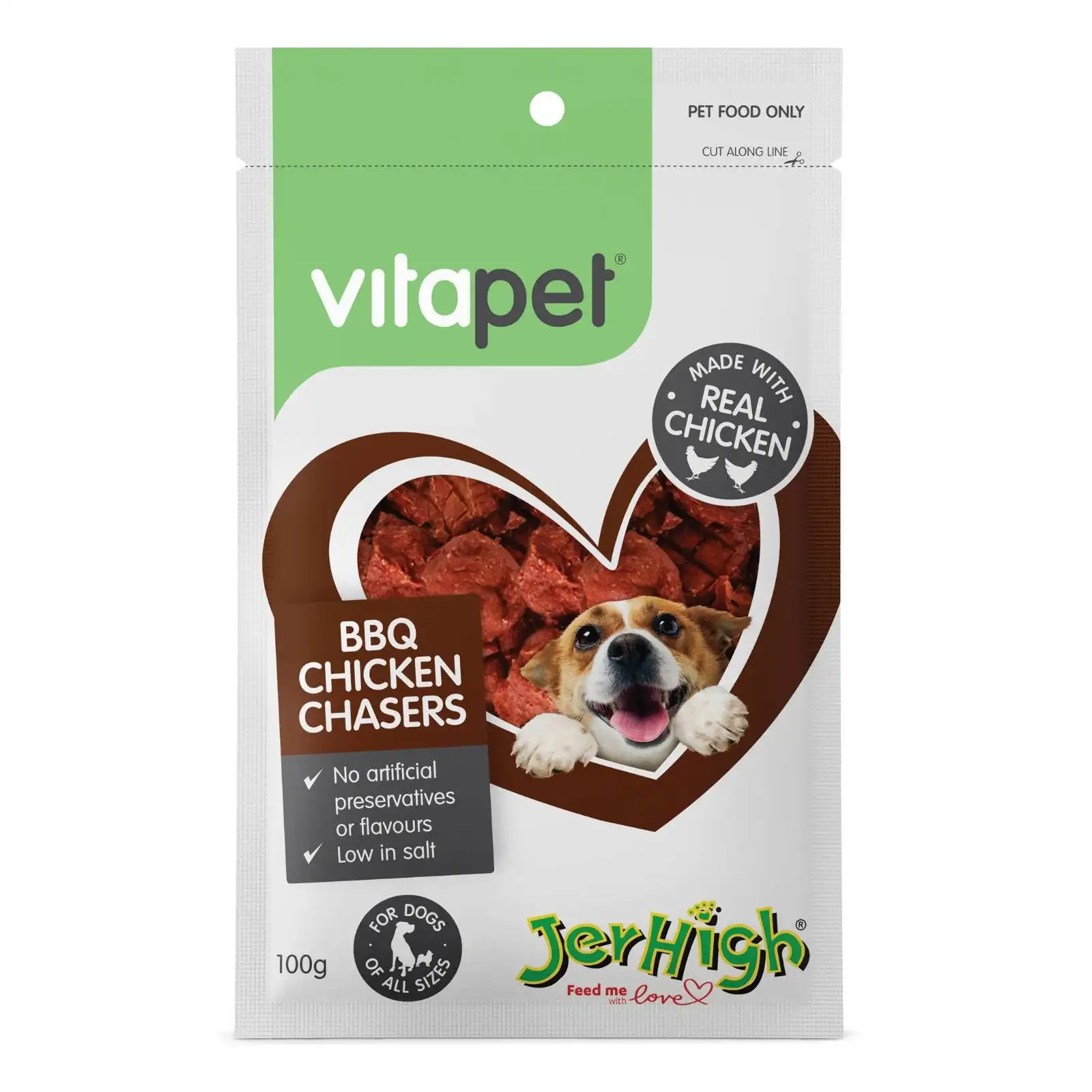VitaPet Jerhigh BBQ Chicken Chaser 100 Gm 3 Packs