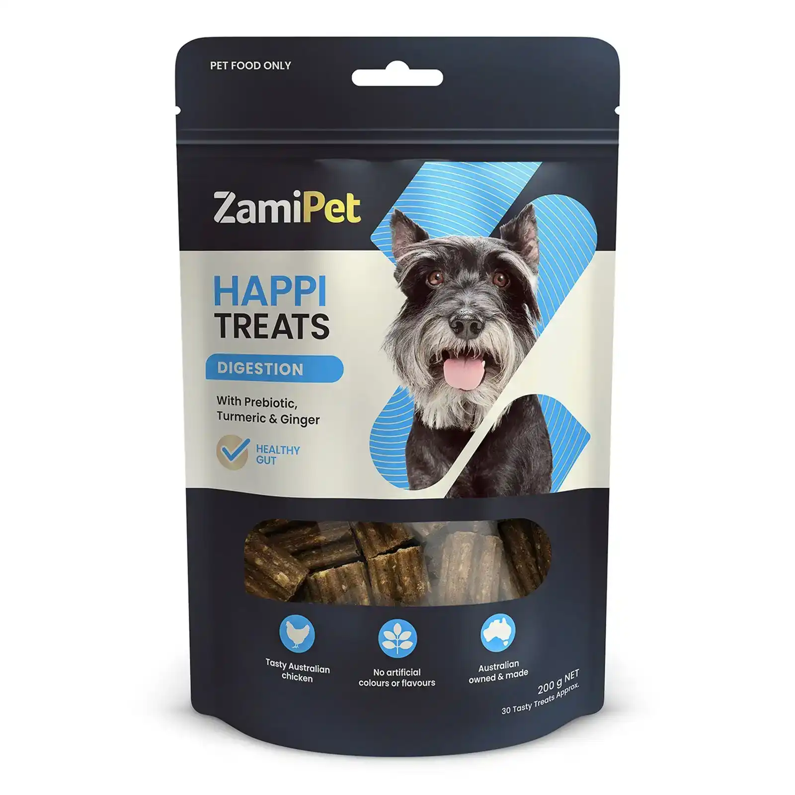ZamiPet Happitreats Digestion Chews for Dogs 200 GM 30 Chews
