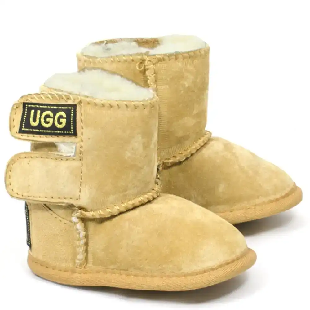 Original Ugg Australia Kids Chestnut Soft Velcro Bootsies